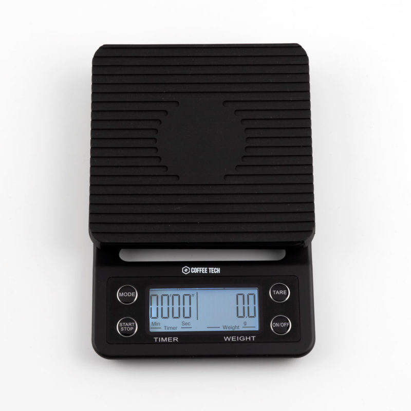 COFFEE TECH Professional Coffee Scales with Timer Max 5000 g - Precision 0.1 g